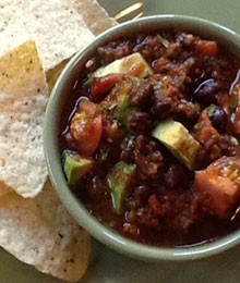 Salsa with Black Beans and Avocado