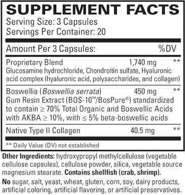 Collagen Joint Complex Facts