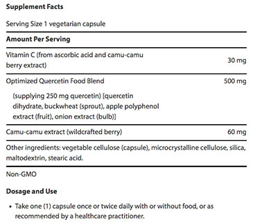 Quercetin Optimized Facts